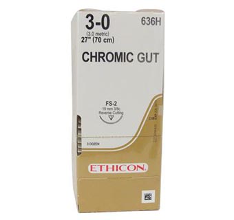 ETHICON™ CHROMIC GUT SUTURE 636H 27 IN (FS-2) 36/PKG