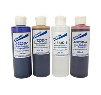 GRAM STAIN KIT CONTAINS MULTIPLE ITEMS