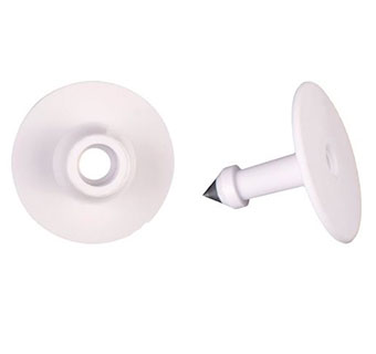 ALL-AMERICAN® 2-PIECE FEMALE BLANK BUTTON COMBO WHITE 25/PKG