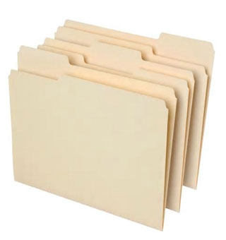 FILE FOLDER LETTER MANILA 100/PKG