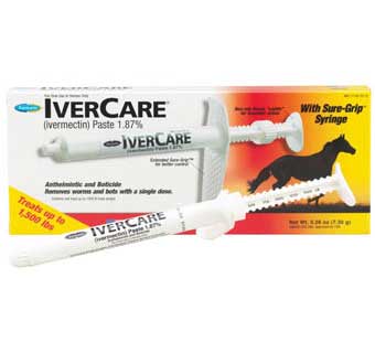 IVERCARE® (1.87% IVERMECTIN) WORMER APPLE FLAVOR TUBE