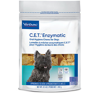 C.E.T.® ENZYMATIC ORAL HYGIENE CHEWS FOR DOGS 11-25 LBS 30/PKG
