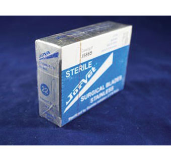 SURGICAL SCALPEL BLADE STAINLESS STEEL #22 100/BX