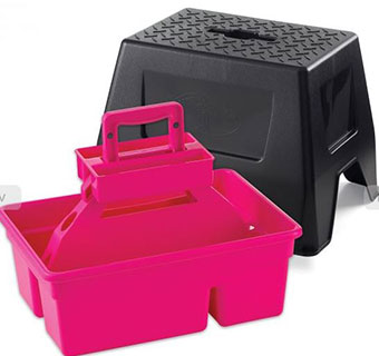 DURATOTE STOOL AND TOTE BOX - HOT PINK - EACH