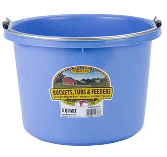 PLASTIC BUCKET - 8 QUART - BERRY BLUE - EACH