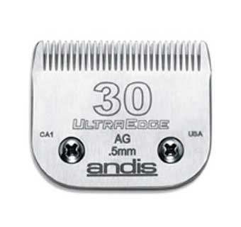 ANDIS® ULTRAEDGE® BLADE SET #30 1/50 INCH BLADE CUT - 0.5 MM