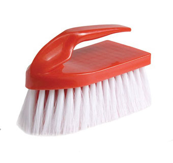 SHOW RING BRUSH SYNTHETIC RED/WHITE