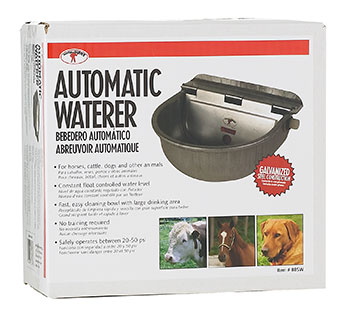 GALVANIZED STEEL AUTOMATIC STOCK WATERER 10IN L X 10.75 IN W X 5.5 IN H 1/PKG