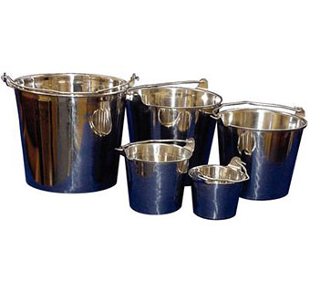 STAINLESS STEEL PAIL WITH HANDLE 4 QUART