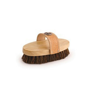 LEGENDS™ COWBOY OVAL MUD BRUSH HARDWOOD PALMYRA FIBER S