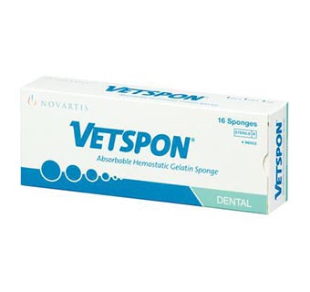 VETSPON® ABSORBABLE HEMOSTATIC GELATIN SPONGE CUBE 16/BOX