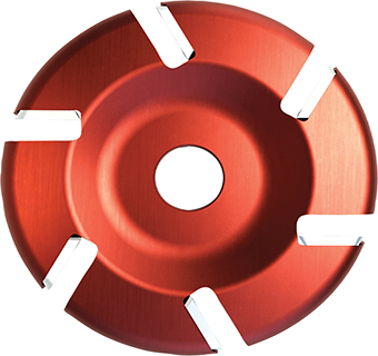 6-SLOT CARBIDE FLAT HOOF TRIMMING DISC 4.5 IN 1/PKG