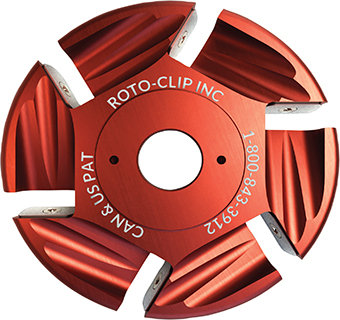 6-SLOT CARBIDE FLAT HOOF TRIMMING DISC 4.5 IN 1/PKG