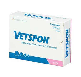 VETSPON® ABSORBABLE HEMOSTATIC GELATIN SPONGE SHEET 6/BOX