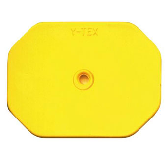 SWINESTAR® 2-PIECE BLANK EAR TAGS YELLOW 25/PKG