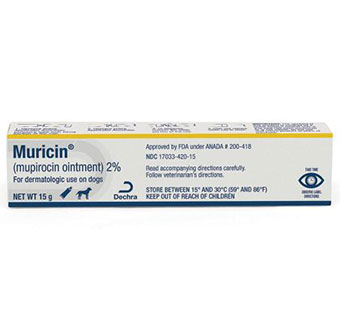 MURICIN® (MUPIROCIN OINTMENT) 2% FOR DOGS 15 G 1/PKG (RX)