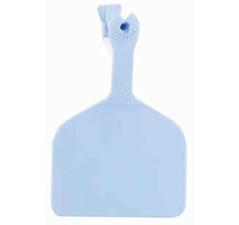 ONE-PIECE FEEDLOT EAR TAGS BLANK BLUE EACH