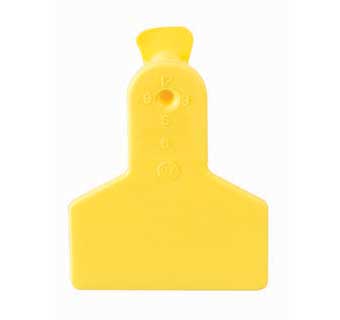 ONE-PIECE SMALL ANIMAL EAR TAGS BLANK YELLOW EACH
