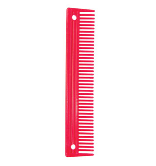 MANE AND TAIL COMB PLASTIC 10 IN RED
