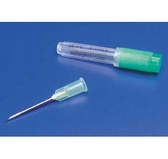 RIGID PACK HYPODERMIC NEEDLES POLY HUB 21 GAUGE X 1.5 INCH A - BEVEL 100 COUNT