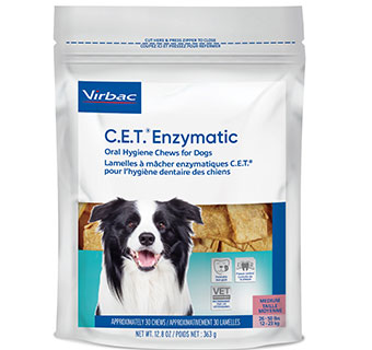 C.E.T.® ENZYMATIC ORAL HYGIENE CHEWS FOR DOGS 26-50 LBS 30/PKG