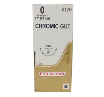 ETHICON™ CHROMIC GUT SUTURE 812H 27 IN (CT-1) 36/PKG