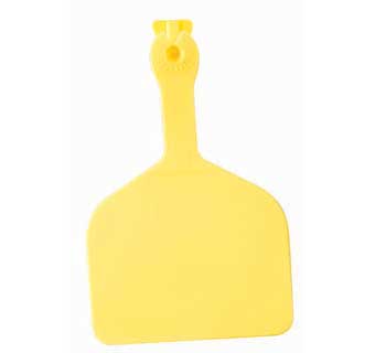 ONE-PIECE FEEDLOT EAR TAGS BLANK YELLOW EACH