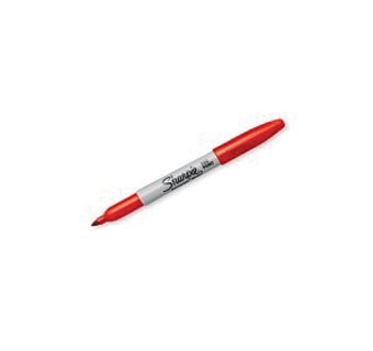 SHARPIE® PERMANENT MARKER PEN RED INK 12/PKG