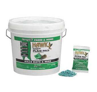 HAWK PELLETED BAIT & PLACE PACS 1.5 OZ PACS IN 86 COUNT PAIL