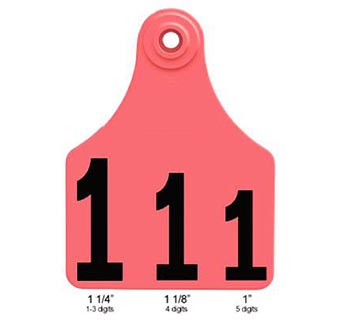 ALLFLEX® GLOBAL LARGE FEMALE CATTLE EAR TAG GREEN 126-150 25/PKG