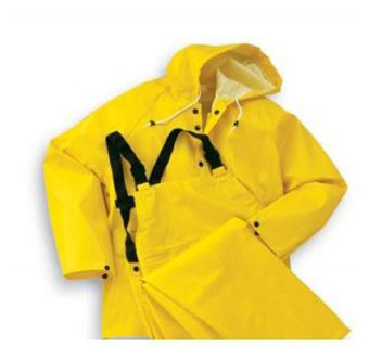 YELLOW 3-PIECE RAIN SUIT - XLARGE - EACH