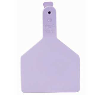 ONE-PIECE COW EAR TAGS BLANK PURPLE 100 COUNT
