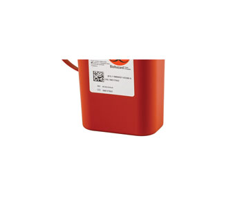 MONOJECT™ TRANSPORTABLE SHARPS CONTAINER 1 QT RED PLASTIC