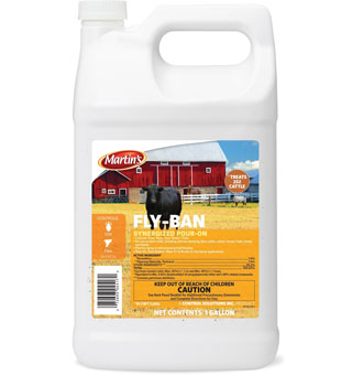 FLY-BAN SYNERGIZED POUR-ON LIQUID 1 GAL