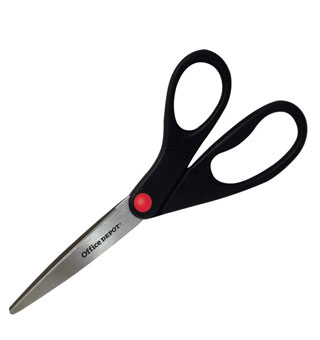 SCISSOR BLACK POINTED TIP