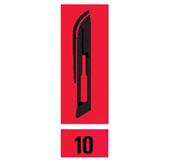 SWANN-MORTON® CARBON STEEL SURGICAL BLADES #10 - 100/BOX
