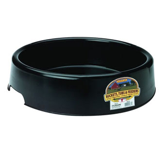 LITTLE GIANT® DURAFLEX PAN FEEDER 3 GAL BLACK PLASTIC
