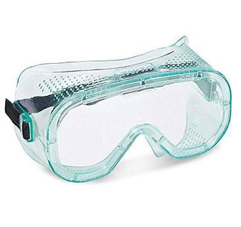 ADJUSTABLE DIRECT VENT ECONOMY SAFETY GOGGLES CLEAR PVC
