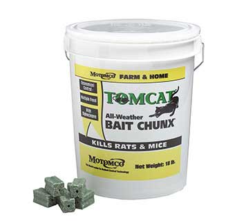 TOMCAT BAIT CHUNX FOR RATS AND MICE 1 OZ CHUNX IN 18 LB PAIL