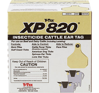 XP 820® INSECTICIDE CATTLE EAR TAGS 100/PKG