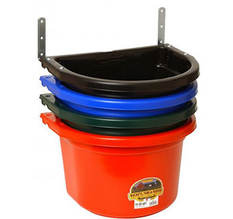 FENCE FEEDER WITH CLIPS - 20 QUART - BLUE - EACH