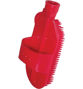 CURRY WITH HOSE ATTACHMENT PLASTIC RED