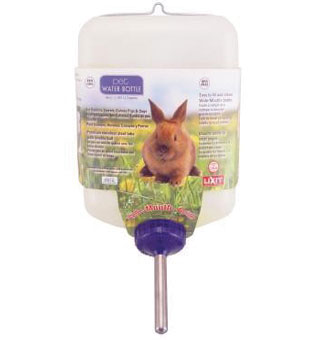 WIDE MOUTH WATER BOTTLE FOR RABBIT 64 OZ OPAQUE PLASTIC