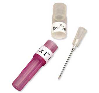 IDEAL® DISPOSABLE NEEDLE POLY HARD 22 GA X 1 IN 100/PKG