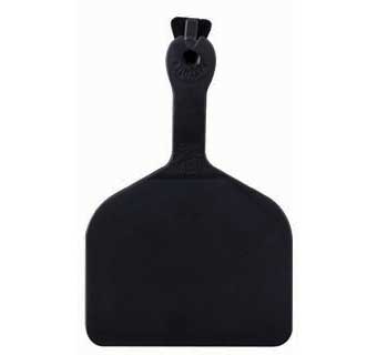 ONE-PIECE FEEDLOT EAR TAGS BLANK BLACK 50 COUNT