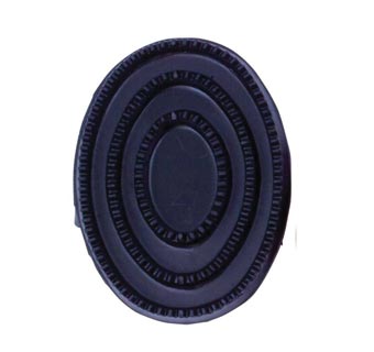 CURRY COMB SOFT RUBBER 6 IN BLACK