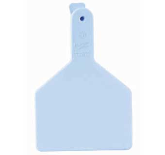 ONE-PIECE COW EAR TAGS BLANK BLUE 100 COUNT