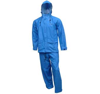 STORM CHAMP LIGHT WEIGHT RAIN SUIT 2 PIECE BLUE LARGE