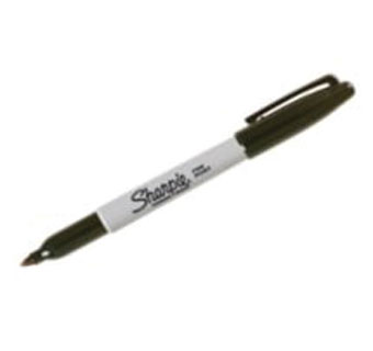 SHARPIE® PERMANENT MARKER PEN BLACK INK 12/PKG