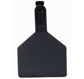 ONE-PIECE COW EAR TAGS BLANK BLACK 100 COUNT